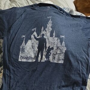 Disney Blue Short Sleeve Tee with White Castle Design